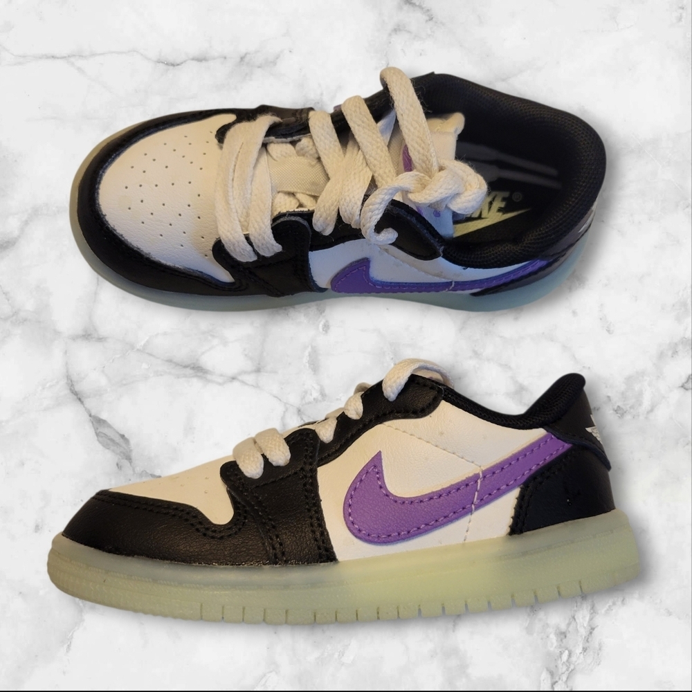 Jordan Air Jordan 1 Retro Low OG 'Black Raspberry' Toddler Boys Size 7.5 Nike